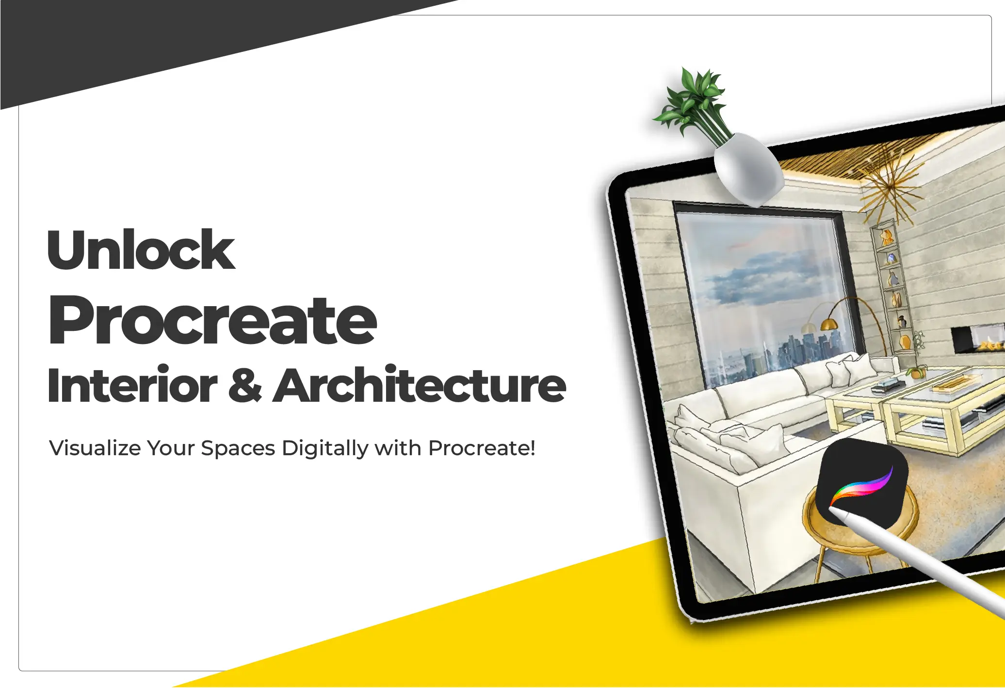 (PRO-INT-12) Procreate for Interior & Architecture