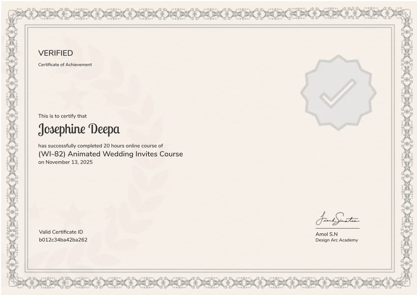 (WI-82) Animated Wedding Invites Course